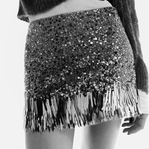 NWT Zara Sequins Skirt